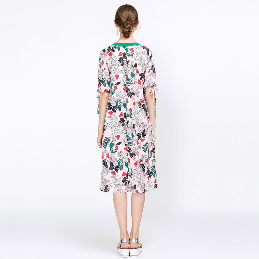 Custom Printing Woman Dress Summer